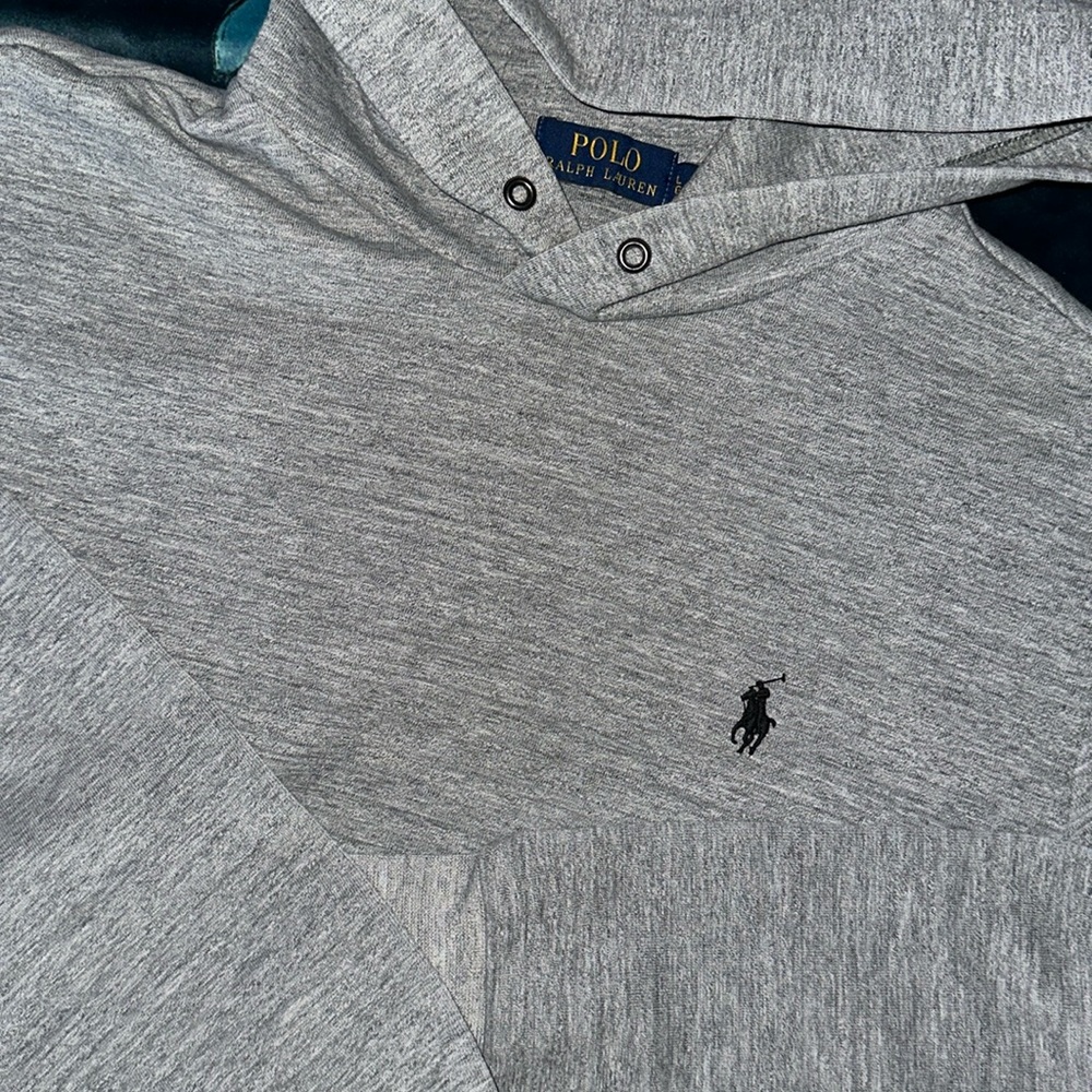 Polo Ralph Lauren Pullover Hoodie Sweater Mens  Gray 🐎